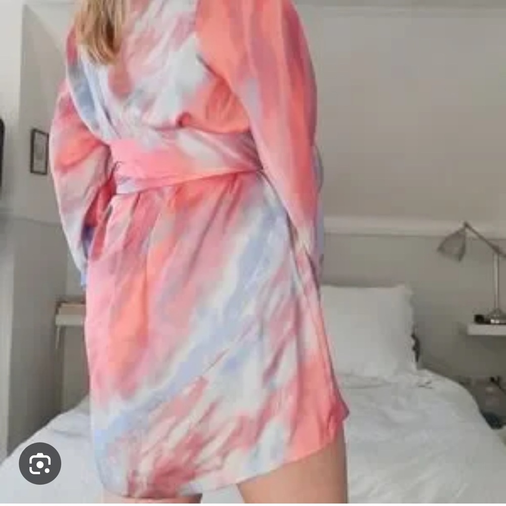 Killer Tie-Dye Shirt Dress with tie belt
